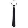DESERMO Adjustable security tie black with elastic band, safety tie