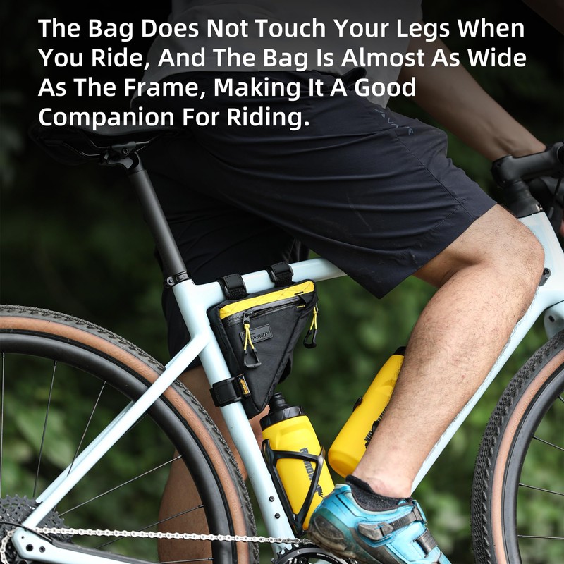 Rhinowalk Bicycle Triangular Bag 0.9L - Waterproof Frame Bag with