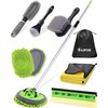 @UTOS 8Pcs Car Wash Kit, 62’’ Car Wash Brush with