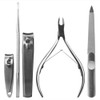 Sephora Collection 5 Piece Essentials Manicure Tool Kit, silver