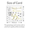Hunts England - 55th Wedding Anniversary Card - Happy Emerald