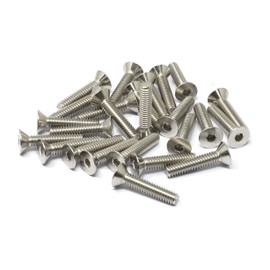 iexcell 50 Pcs 1/4-20 x 1-1/4" Stainless Steel 304 Hex Socket Flat Head Cap Screws Bolts Kit