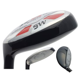Left Handed Majek Golf Senior Men's SW Hybrid Senior Flex Utility A Flex Club with Premium Men's Arthritic Grip