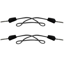 Endoto Shoelaces for Hey Dude Shoes, Replacement Elastic No Tie Shoelaces Rubber Stretchy Shoelaces Laces for Men Women (Black & White Combo, Size: 18 Inches)