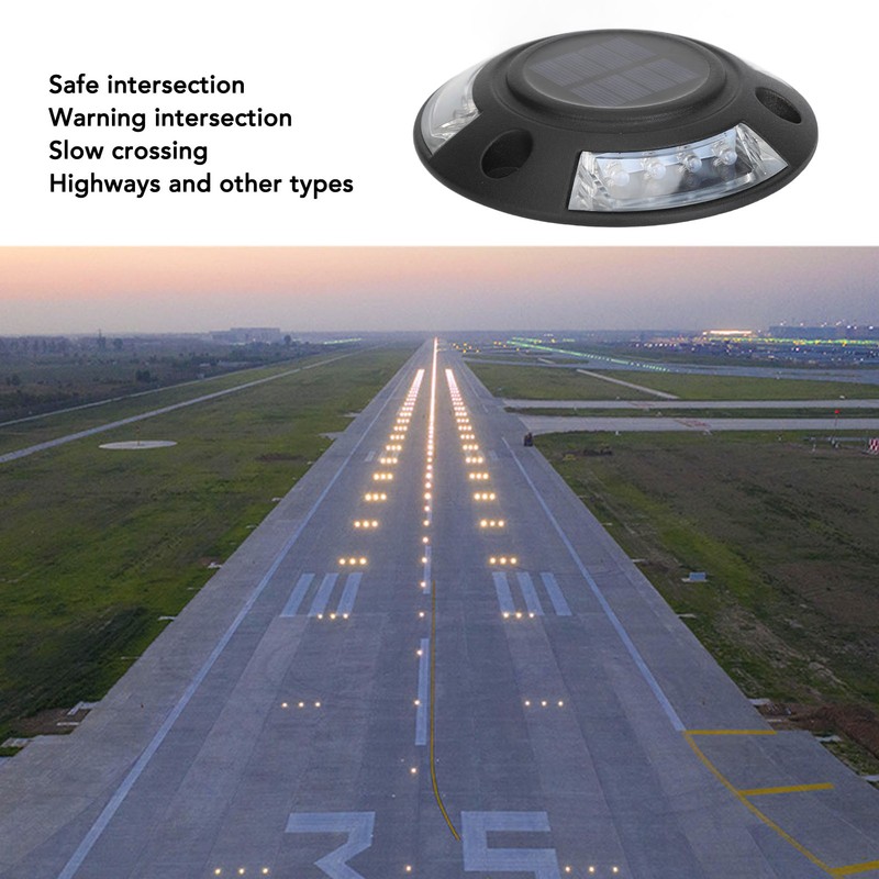 Solar Dock Light 12 LEDs Solar Driveway Light IP68 Waterproof