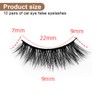 OUDQFCJ False Eyelashes Natural Eyelashes Cat Eye Eyelashes Natural Look