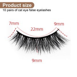 OUDQFCJ False Eyelashes Natural Eyelashes Cat Eye Eyelashes Natural Look Eyelash Extensions False