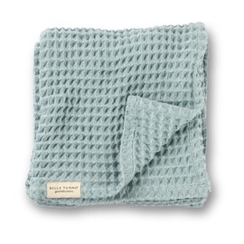 Bella Tunno Waffle Baby Blanket, 100% Cotton, Soft, Breathable & Lightweight, 40" x 40" Swaddle Blanket for Newborns, Infants, Boys & Girls, Cozy Throw for Crib, Stroller, Travel & Nursery (Fog)