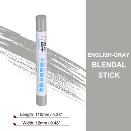 HARFINGTON Wood Filler Sticks Wood Furniture Scratch Repair Filler Sticks Furniture Touch Up Markers with Yellow Scraper for Wood Holes Wood Floor Table Door Cabinet, English-Gray