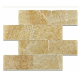 Honey Onyx 3 X 6 Polished Premium Brick / Subway Tile - Box of 5 sq. ft.