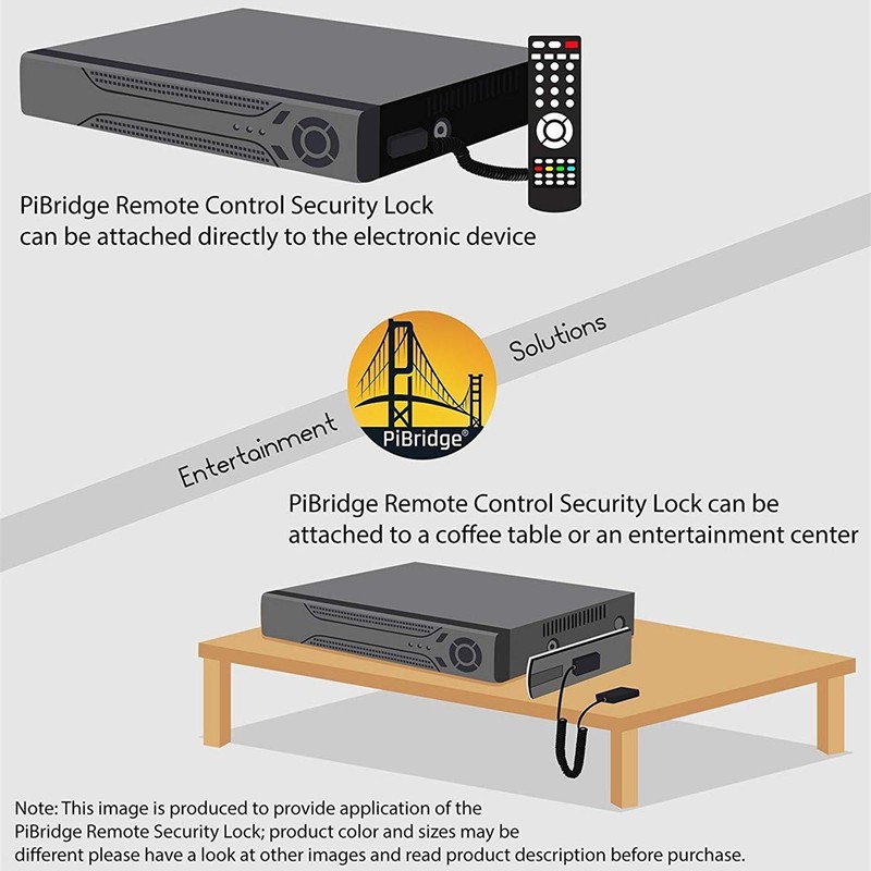 [PiBridge] Remote Control Security Cable Remote Control Security Lock, Tether