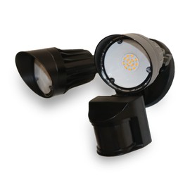 HOMEnhancements Flood Lights Outdoor Motion Sensor 1900LM 20W 3000K LED Security Lights for House Yard Patio Motion Detected Exterior Lights Dual Heads Floodlight Dusk to Dawn Waterproof Black