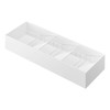 Yamazaki 5413 3D Oblique Cutlery Case, White, Approx. W13.8 x