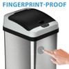 iTouchless Touchless Sensor Kitchen Trash Can, 13 Gallon, Platinum (RXACCF06)