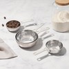 Le Creuset Batch-Baking Measuring Cups, Stainless Steel, Set of 4
