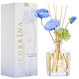 COCORRÍNA Reed Diffuser - Cashmere Vanilla Flower Reed Diffuser Set with 8 Sticks, Home Fragrance Reed Diffuser for Home Bedroom Office Bathroom Shelf Decor (Master Collection)