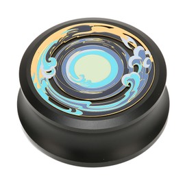 LP Vinyl Turntables Disc Stabilizer Professional Record Weight Clamp with Silicone Bottom Pad for Vibration Damping Black