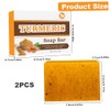 Barra de jabón de cúrcuma 2pcs Ingredientes naturales y orgánicos