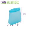 Flents Essential Silicone Pouch, Multi-Purpose Travel-Sized Container, Washable and Reusable,