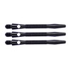 RED DRAGON Knurled Aluminium Short Stems - Black - 4