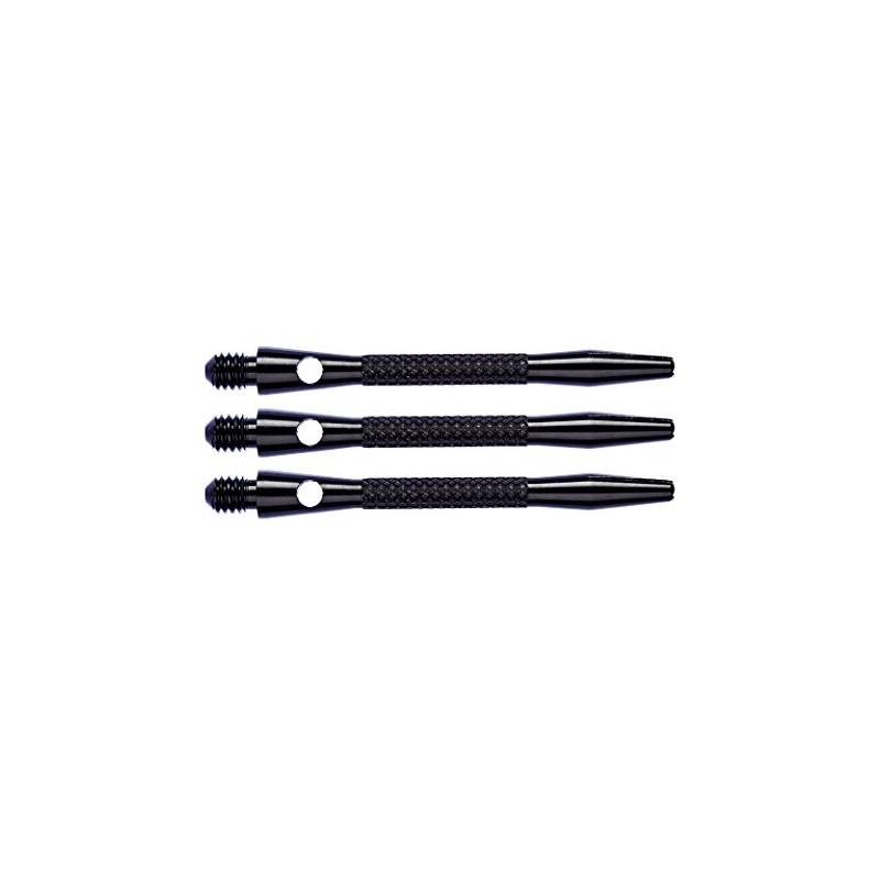 RED DRAGON Knurled Aluminium Short Stems - Black - 4