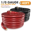 1/0 Gauge Wire (40ft) Copper Clad Aluminum CAA Car Amplifier