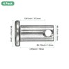 M METERXITY 4-Pack Single Hole Clevis Pins, M8 x 16mm