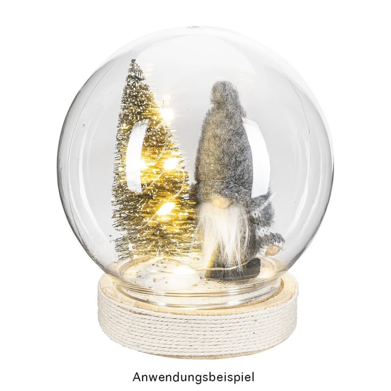 Ideen mit Herz LED Wooden Pedestal Round with Ball Diameter