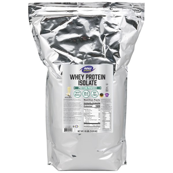NOW Sports Nutrition, Whey Protein Isolate, 25 g With BCAAs,
