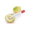 KitchenCraft Healthy Eating Adjustable Fruit Slicer/Scooper, Stainless Steel, White/Red, 18.5
