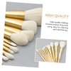 PACKOVE 10Pcs Marble Pattern Makeup Brushes Professional Face Powder Foundation