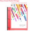 INFUN All-in-one Telescoping Binder Notebook，3 Ring Notebook Binder with 1