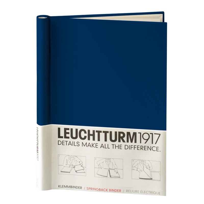 LEUCHTTURM1917 337226 Sprinback binder PEKA, for 150 Sheets, Navy