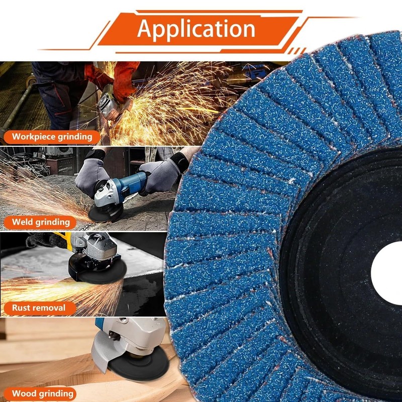 ANBOO Pack of 12 Flap Discs Sanding Discs Sanding Mop