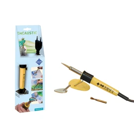 Pebaro 0270 Encaustic-Set, Kolben mit 3 Aufsätzen Schreibspitze, Messingbürste und Bügeleisen zum Malen, Zeichnen und Schreiben mit Wachsfarben, Basteln und Arbeiten mit Wachs, Kreativ Set, 1 Stück (1er Pack)