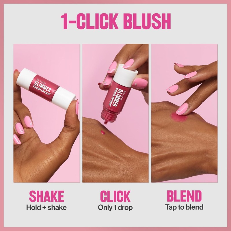 Revlon Glimmer Blush Drops Rubor Tono Field of Roses 9.4ml