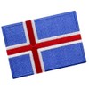 Iceland Flag Embroidered Iron On Sew On Patch