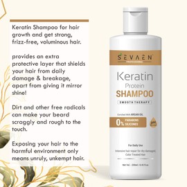 keratin protein with argan oil shampoo