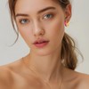 Small Square Hoop Earrings for Women Trendy 14k Gold Plated