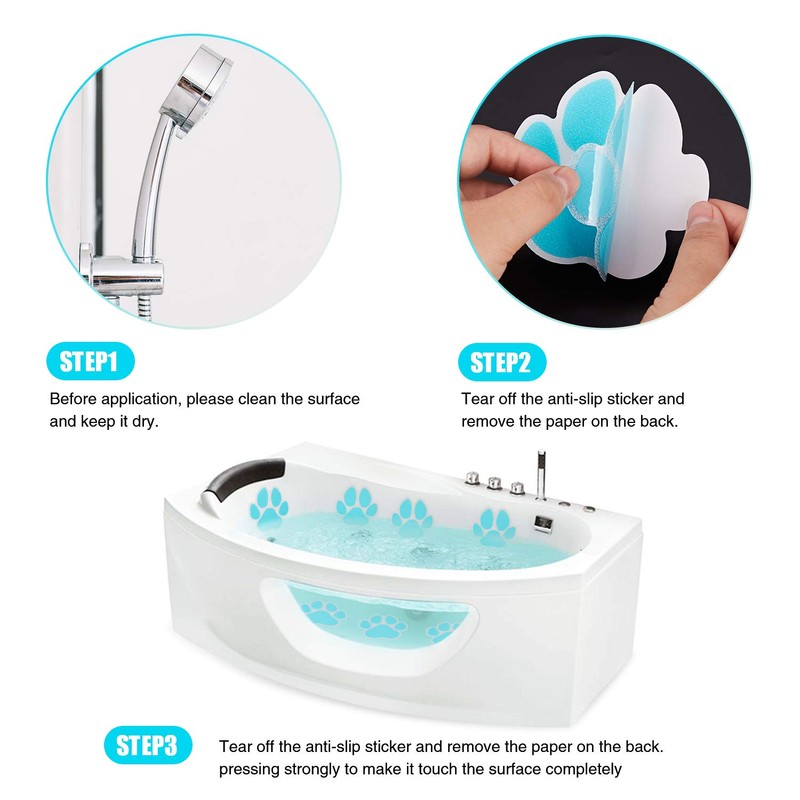 Secopad Non-Slip Bathtub Stickers, 20 Large PCS Safety Bathroom Tubs