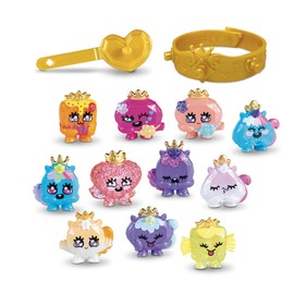 BANDAI TH00004 Royals 12 Pack | This Pinky Promise Multipack Contains 12 Collectable Gemmy Friends 1 Bracelet and 1 Hairclip Combine Gems and Girls Jewellery for Wearable Fun