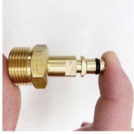 Xinjincang M22 Adapter High Pressure Washer Hose Adapter Pressure Pipe Quick Connector Converter Fitting for K Series Pressure Washer, Replacement Parts and Accessories (Gold), Golden