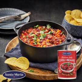 Santa Maria Tex Mex Mexican style Chili Beans Medium 410 g