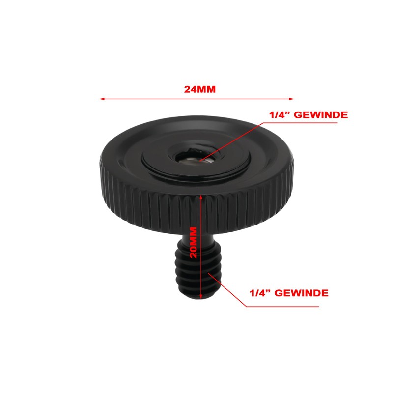 SG Store Camera Tripod Screws 1/4 Inch Male Thread 1/4