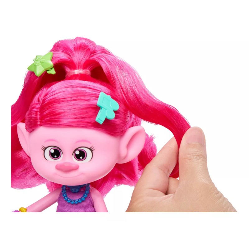 Trolls Muñeca Poppy Peinado Mágico