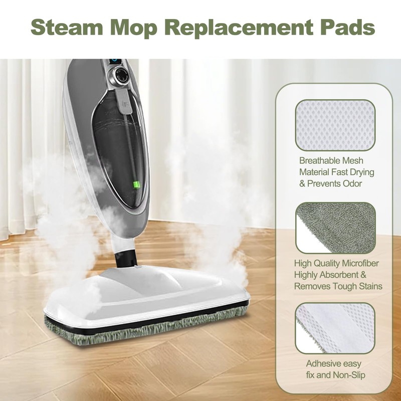 4 Pack Steam Mop Pads Compatible with GorFanty GF-6610B/GF-6610, Neugo