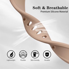 EverAct Slim Silicone Watch Bands Compatible with Garmin Vivoactive 6/5/3/3 Music, 20mm Thin Soft Narrow Sport Strap Wristband for Venu Sq 2/Forerunner 55/165/645/245 Women Men