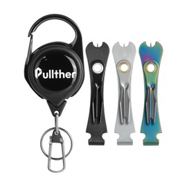 pullther 3 Pcs Fly Fishing Nippers, Fishing Line Cutter, Fly Fishing Nippers with Retractor, Fishing Knot Tying Tool, Cleaning Eyelets Fishing Accessories