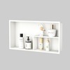 Bernkot Stainless Steel Shower Niche 12"×24" White with Shelf No