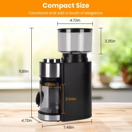 NewHome Portable Electric Coffee Grinder Coffee Bean Grinder Home Office Coffee Machine